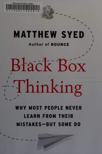 Cover of Black box thinking