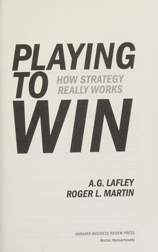 Cover of Playing to win