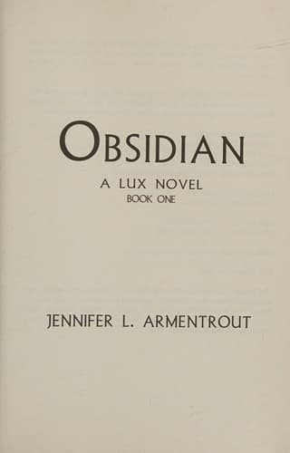 Cover of Obsidian