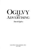 Cover of Ogilvy on advertising