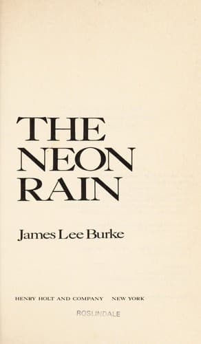 Cover of The neon rain