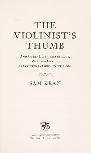 Cover of The violinist's thumb